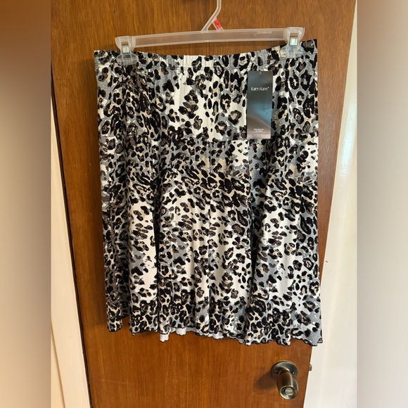 NWT Karen Kane size 1X elastic waist Wild Thing Paneled Shirt Retail $114 - Picture 1 of 16